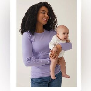 Long sleeve nursing tee